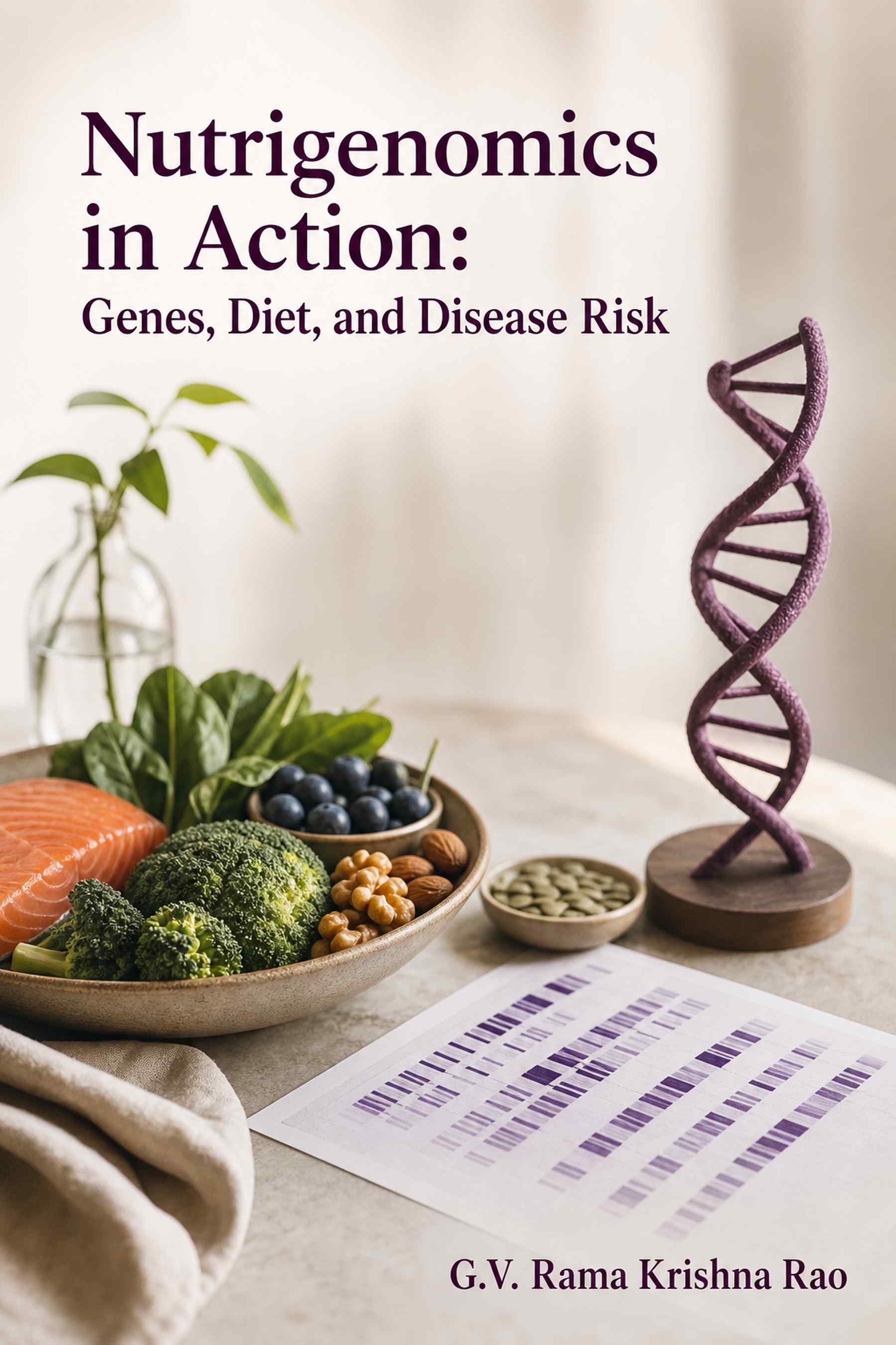 Cover of Nutrigenomics in Action: Genes, Diet, and Disease Risk