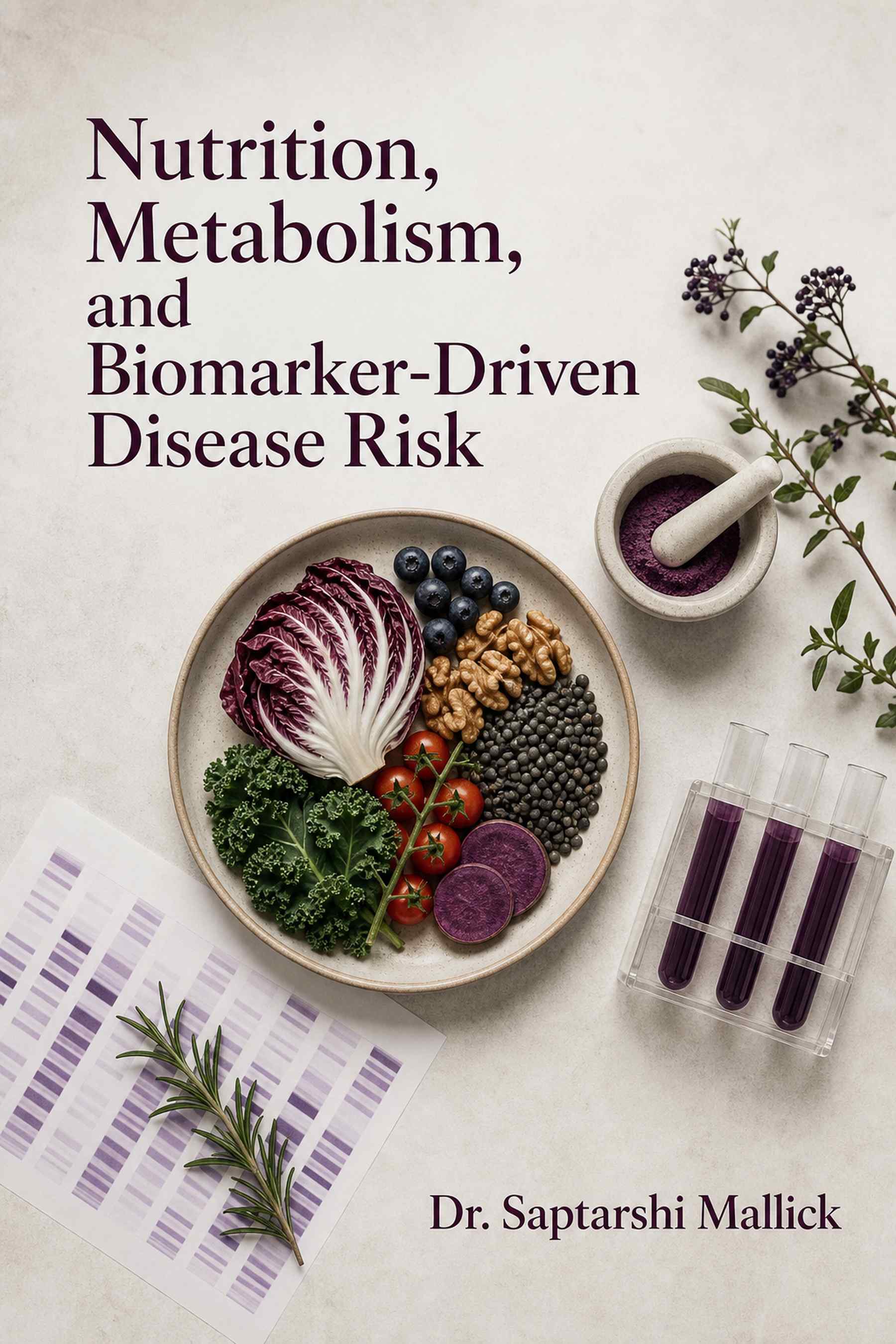 Front cover of Nutrition, Metabolism, and Biomarker-Driven Disease Risk by Dr. Saptarshi Mallick