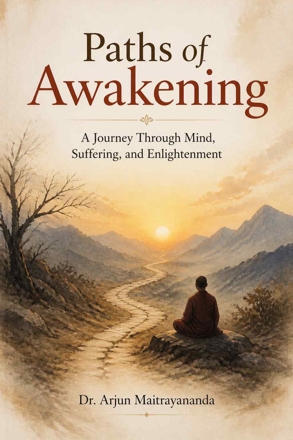 Cover of Paths of Awakening: A Journey Through Mind, Suffering, and Enlightenment