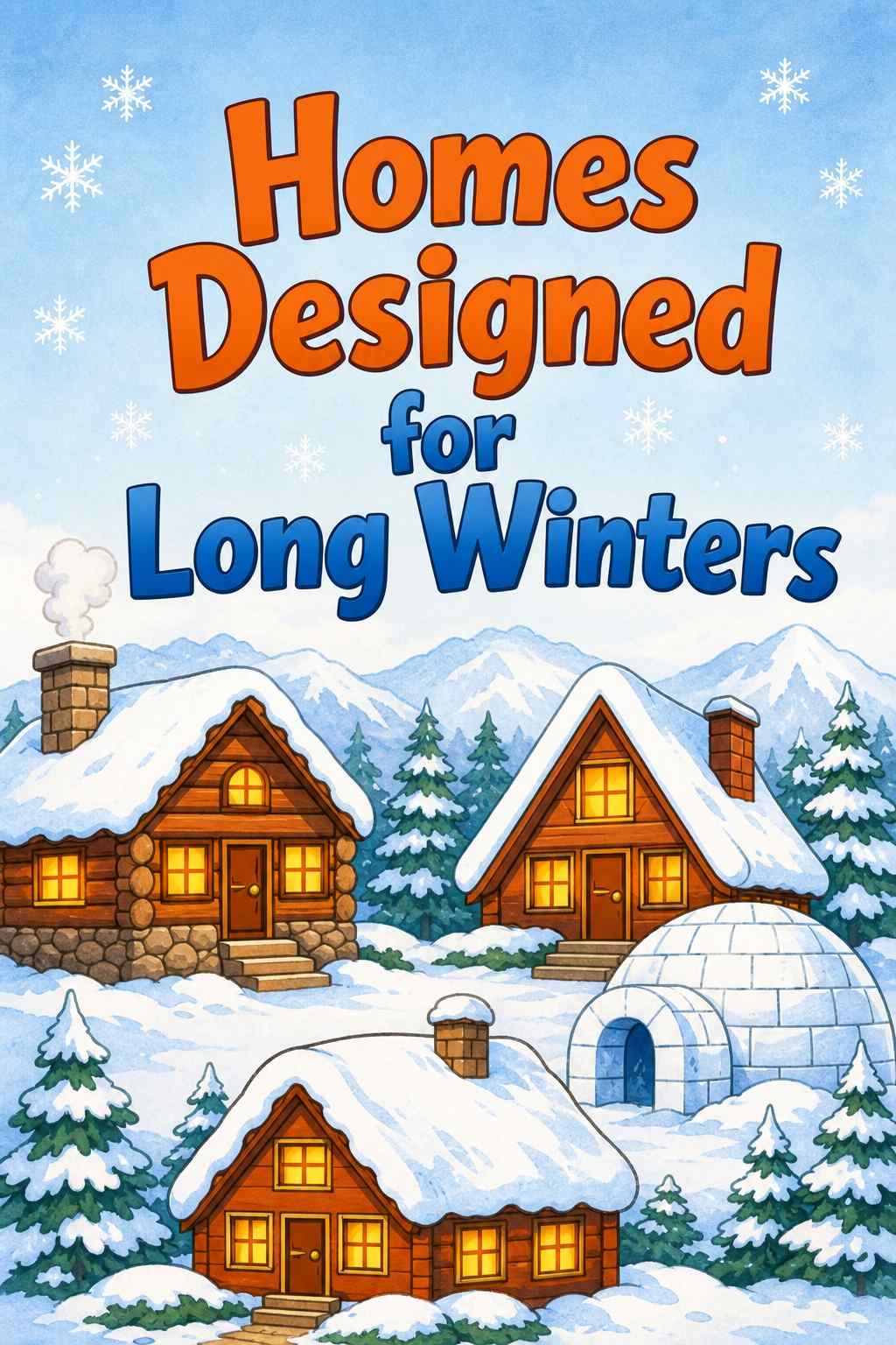 Front cover of Homes Designed for Long Winters by Kidlet