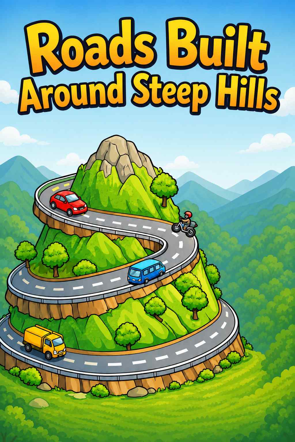 Cover of Roads Built Around Steep Hills