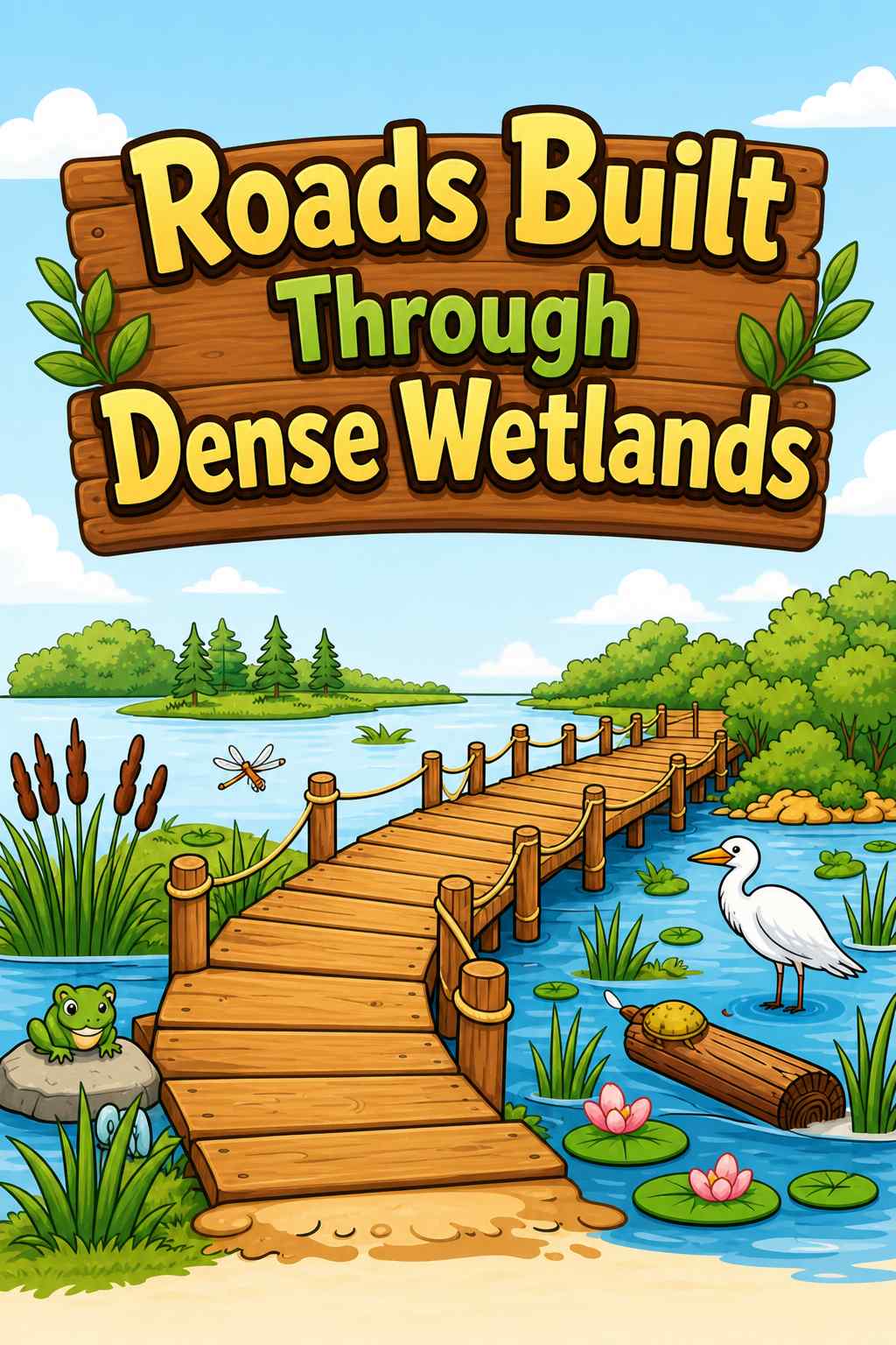 Cover of Roads Built Through Dense Wetlands