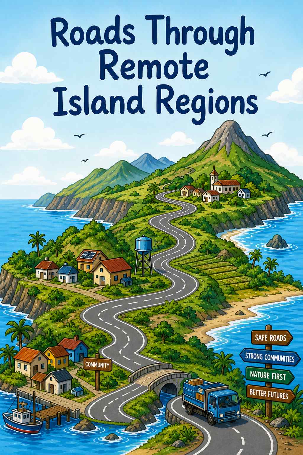 Cover of Roads Through Remote Island Regions
