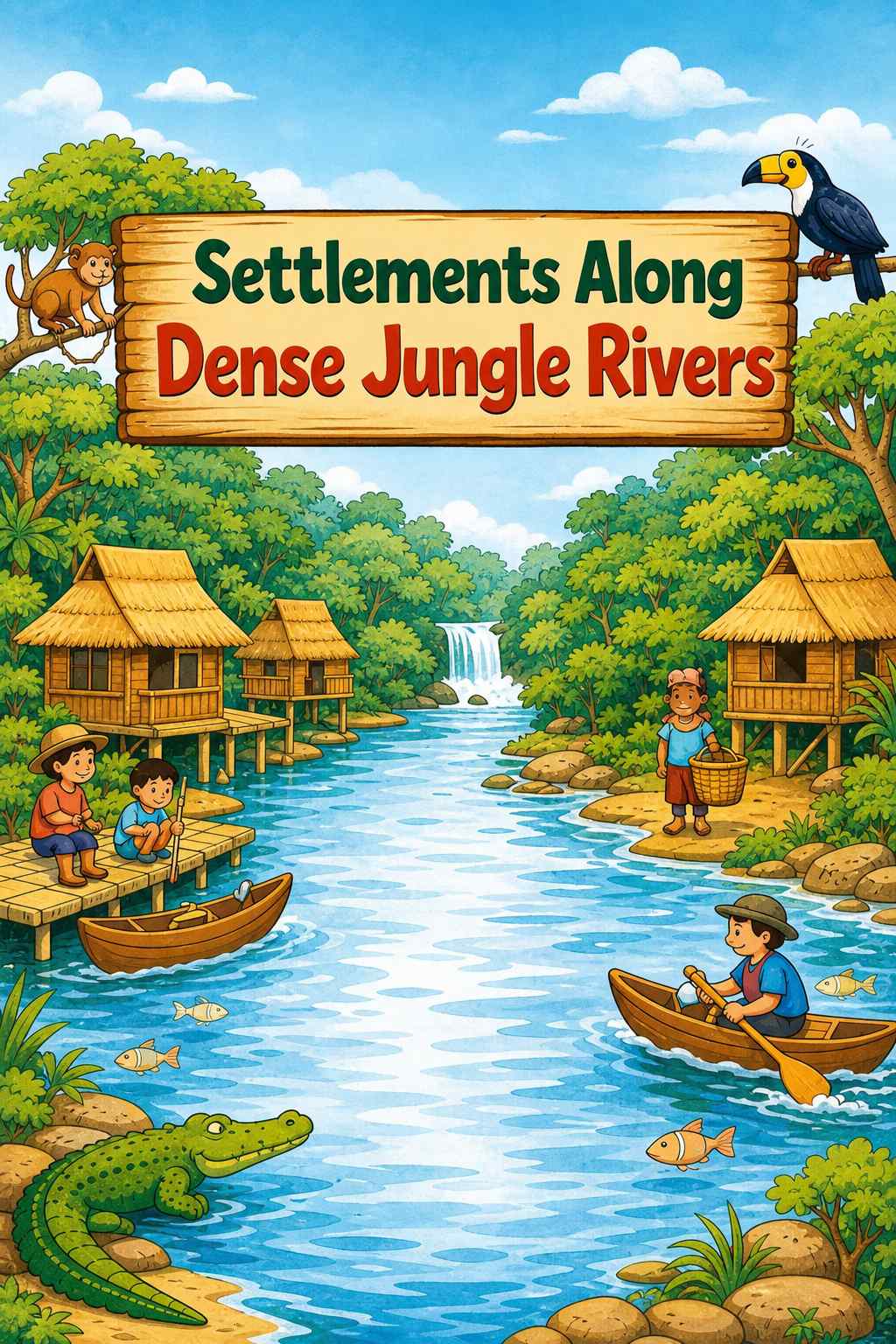 Cover of Settlements Along Dense Jungle Rivers