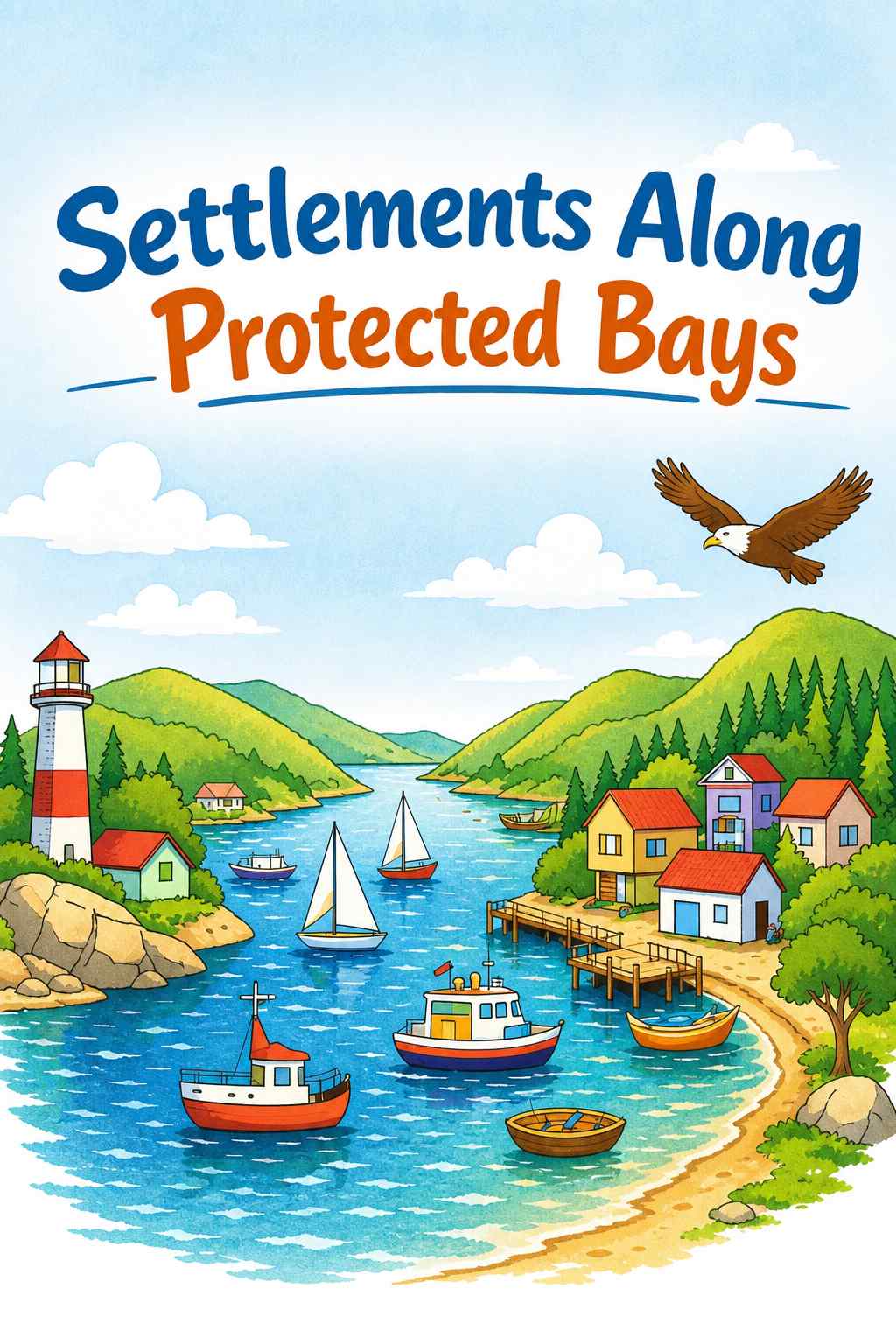Front cover of Settlements Along Protected Bays by Kidlet