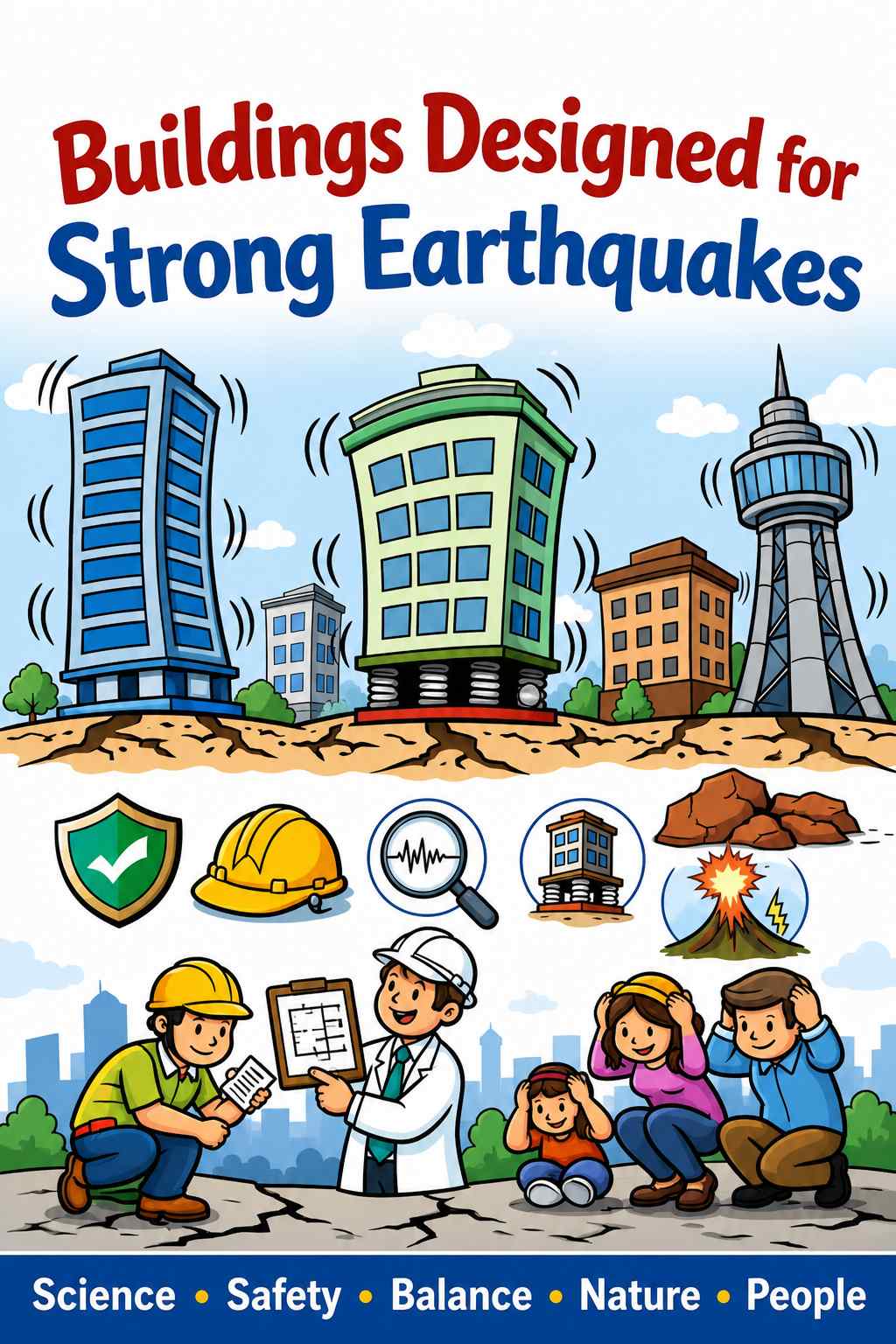 Cover of Buildings Designed for Strong Earthquakes