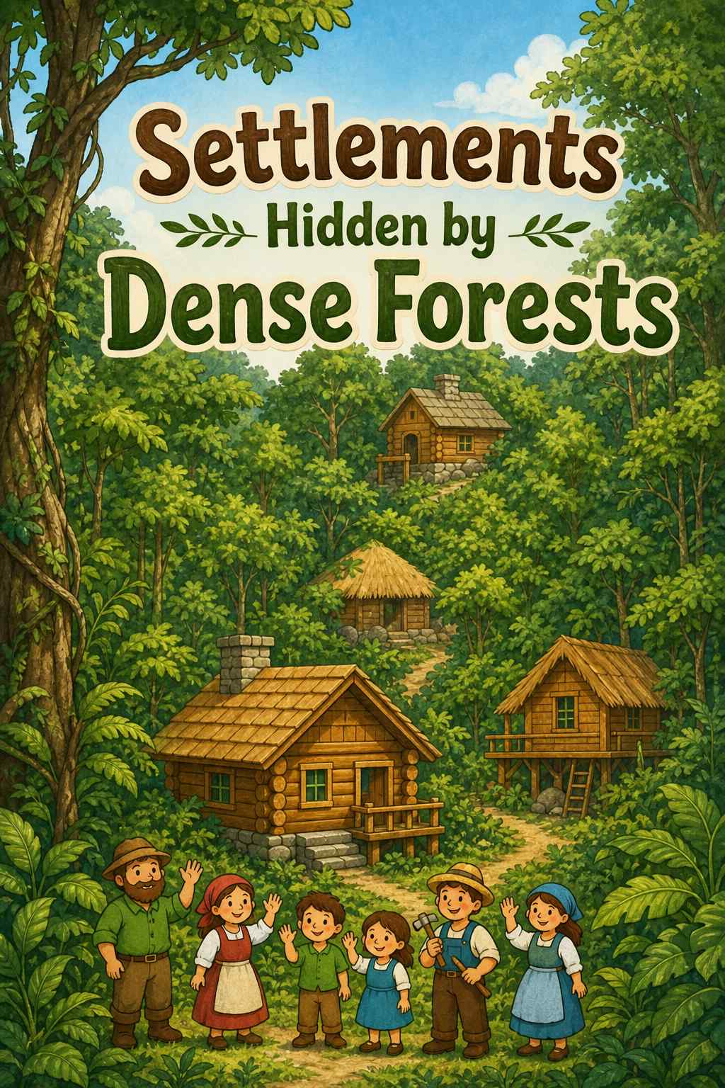 Front cover of Settlements Hidden by Dense Forests by Kidlet