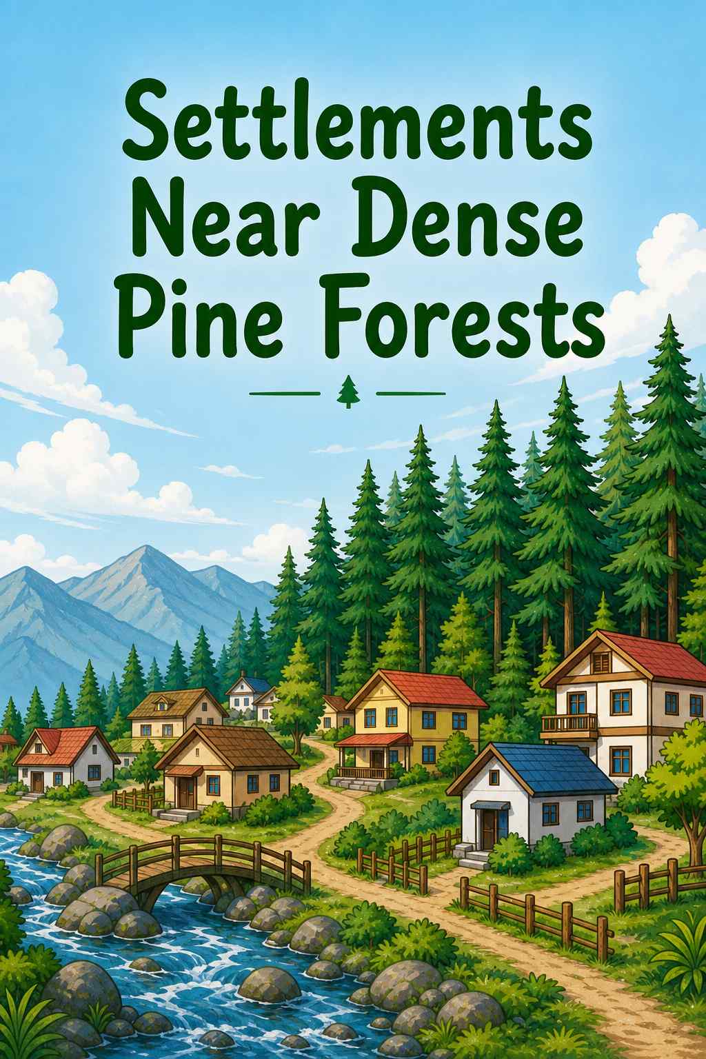 Front cover of Settlements Near Dense Pine Forests by Kidlet