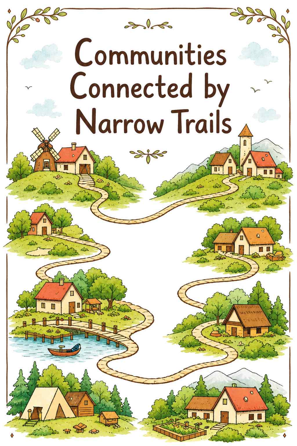 Cover of Communities Connected by Narrow Trails